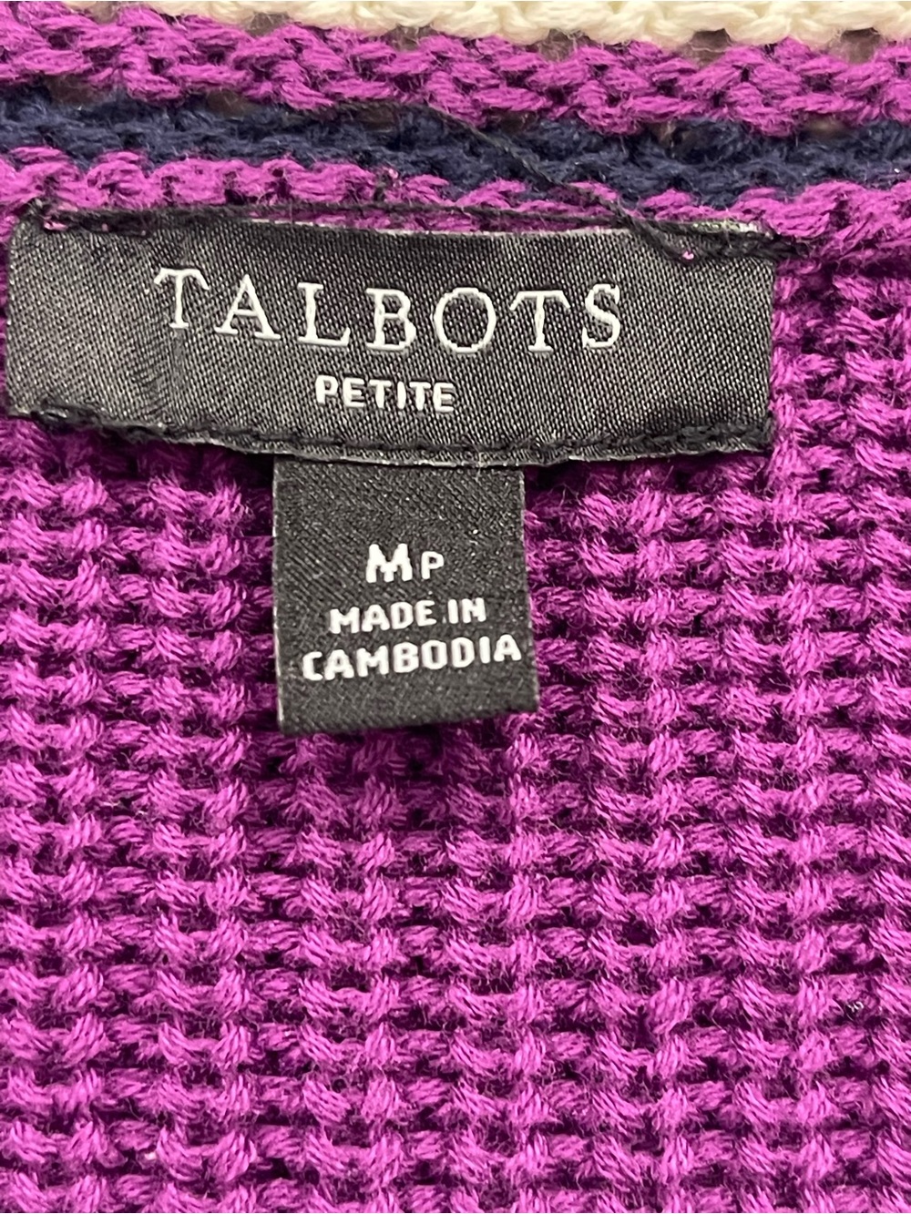 Talbots Button-Front Cardigan - Picture 4 of 5